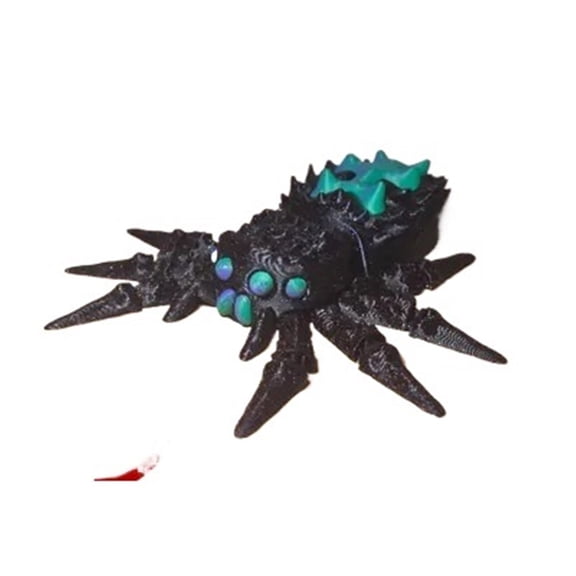 1PC jumping spider 3D printed decoration with movable joints