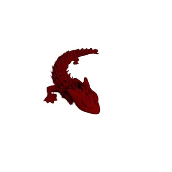 1PC large spiny dragon lizard (movable) 3D printed ornament