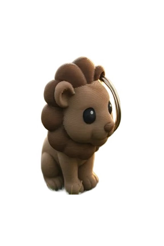 1PC lion keychain 3D printing