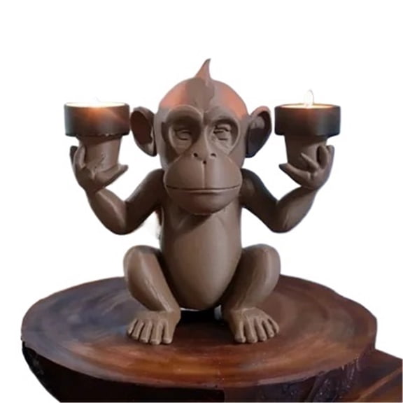 1PC little monkey candlestick 3D printing