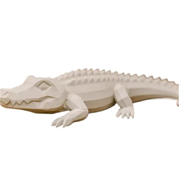 1PC low polygon crocodile 3D printed decoration