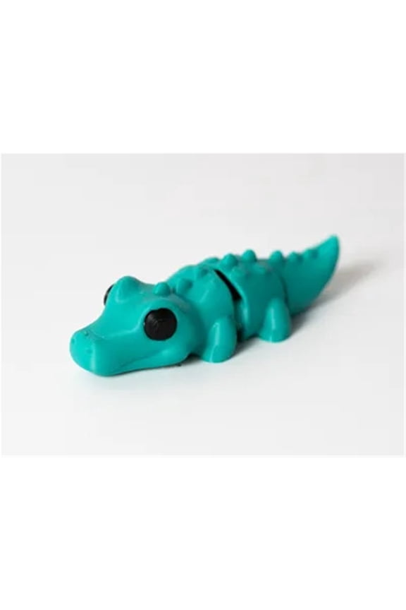 1PC mini crocodile - movable joints and 3D printed keychain