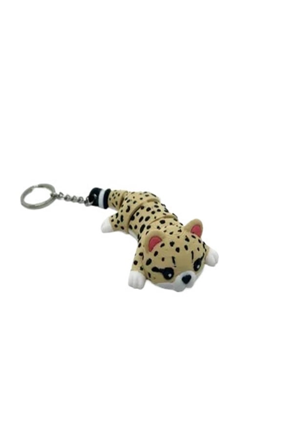 1PC movable cheetah-keychain 3D printing