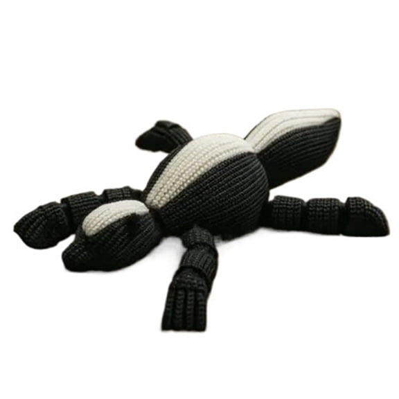 1PC movable jointed skunk animal unzipping figurine 3D printing