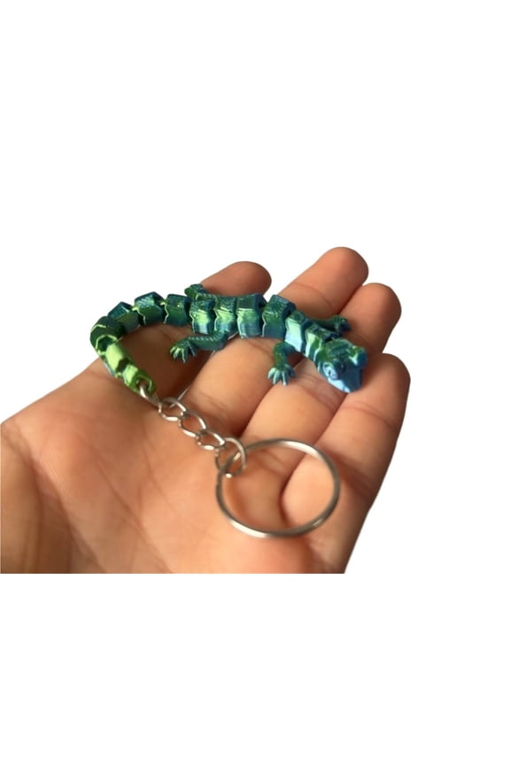 1PC movable lizard key chain 3D printing