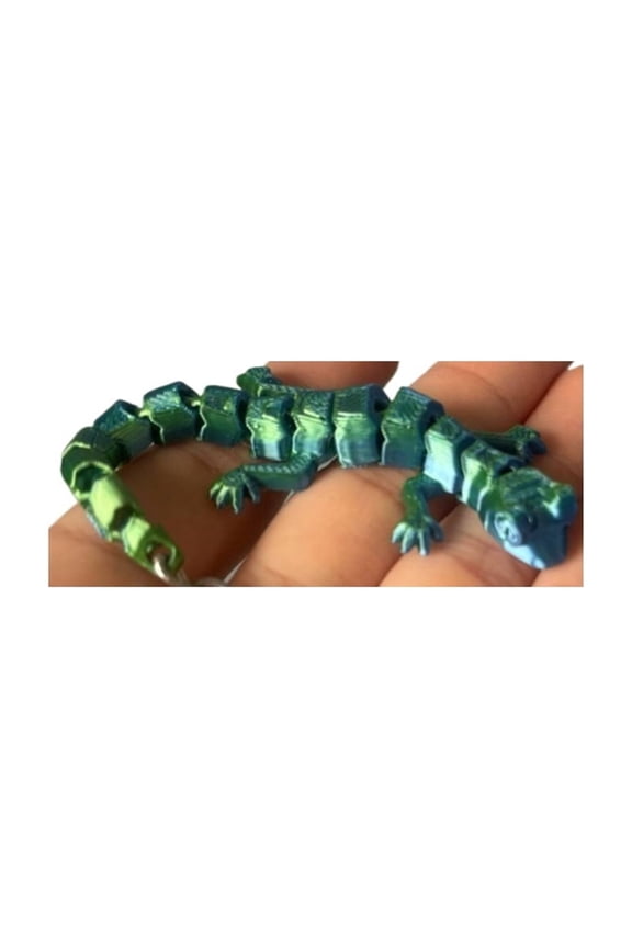 1PC movable lizard key chain 3D printing