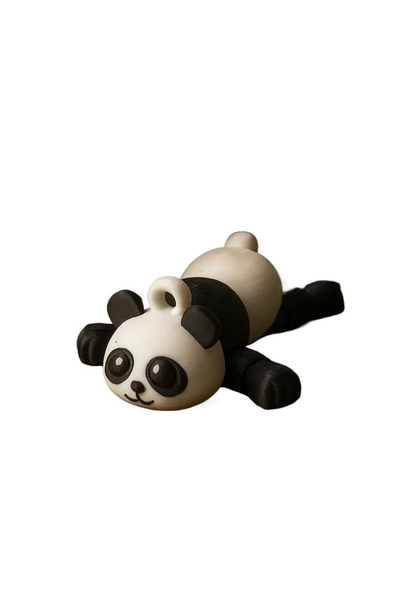1PC movable panda keychain  cute decompression  3D printing