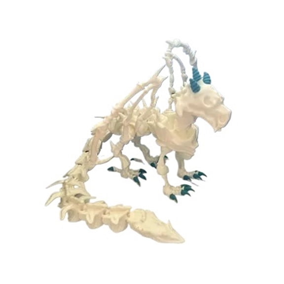 1PC movable skeleton dragon 3D printing