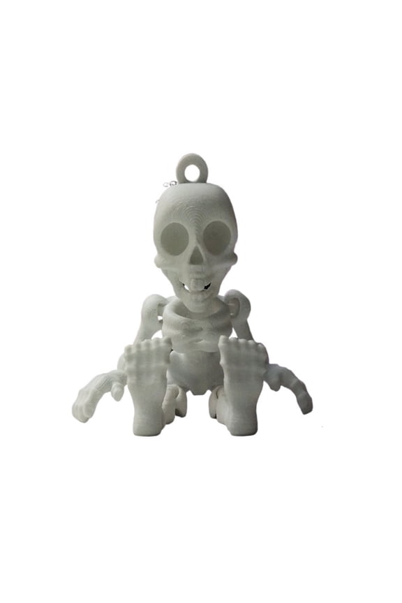 1PC movable skull smile keychain 3D printing