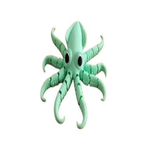 1PC movable squid 3D printing with movable joints