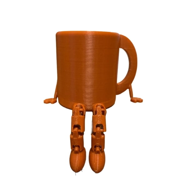 1PC mug 3D printing with movable joints