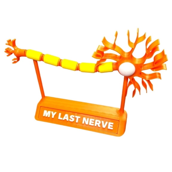 1PC neuron with movable joints - my last nerve desktop model 3D printing