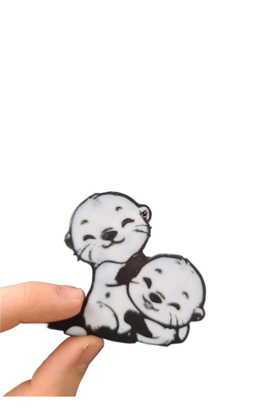 1PC otter keychain 3D printing
