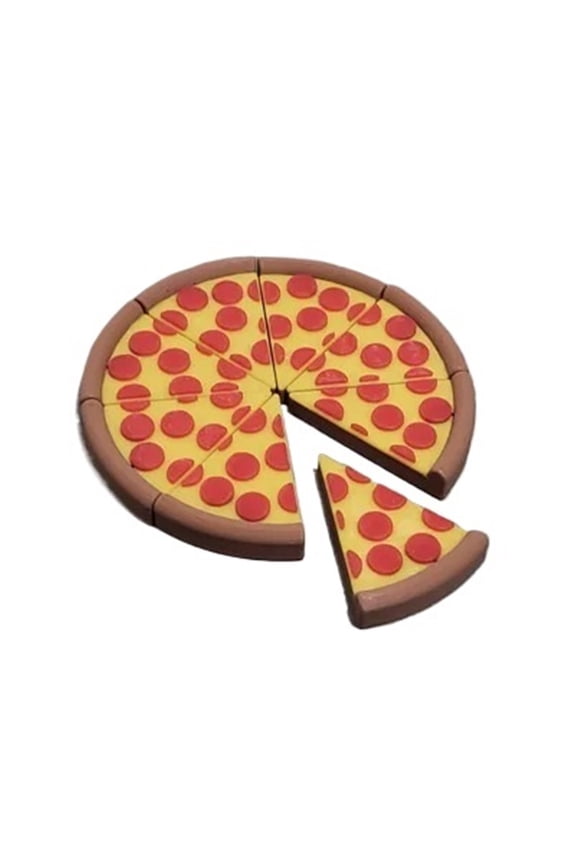1PC pizza refrigerator magnet or keychain 3D printing