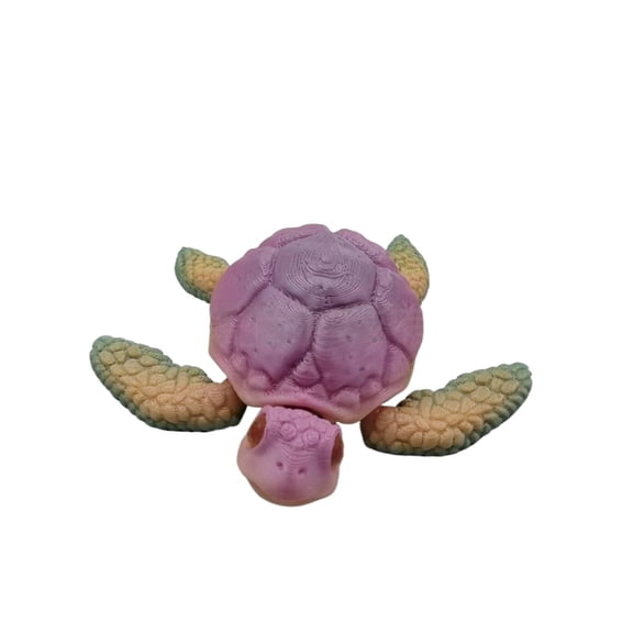 1PC raindow 7CM 3D Printed Jointed Turtle Figurine