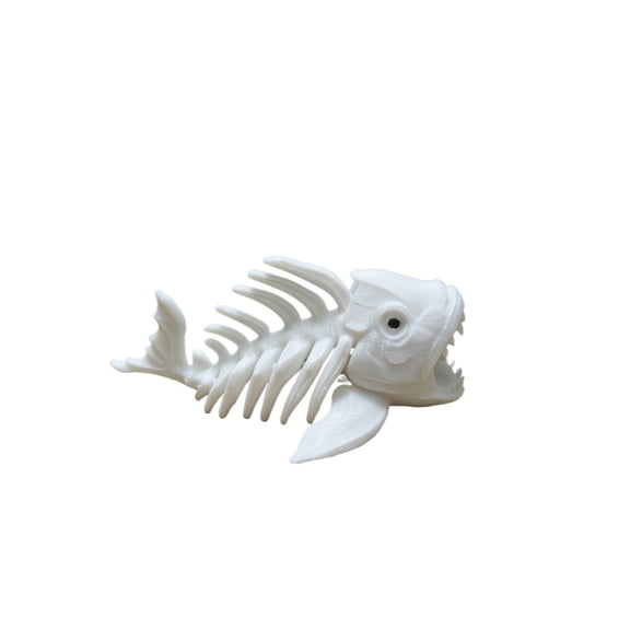 1PC simulated fish skeleton (fish tank/reptile decoration) 3D printing