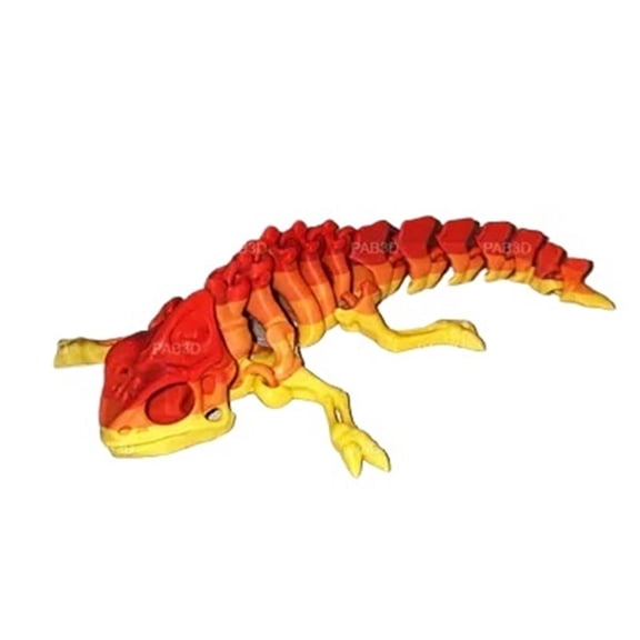 1PC skeletal lizard 3D printing with movable joints