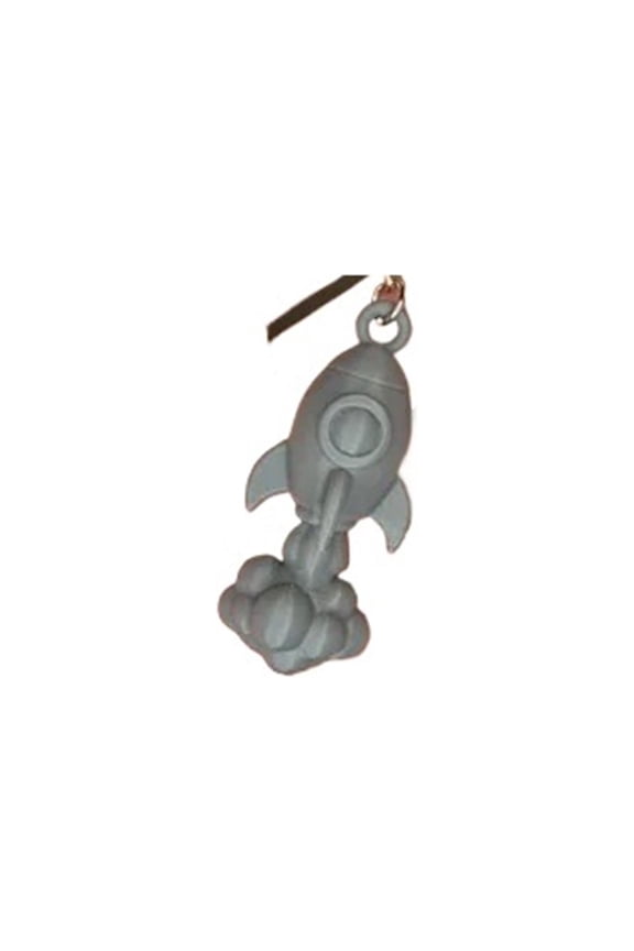 1PC space rocket keychain 3D printing