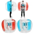 thumbnail image 1 of LEXKUYI Inflatable Bubble Soccer Ball Bumper Body Zorb, PVC Outdoor Game for Kids 6 Years+, Red, 1-Count, 3 Ft, 1 of 8