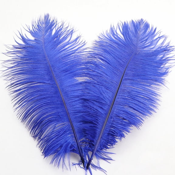 1PCS 12-14inch Colorful Artificial Ostrich Feathers - Fake Ostrich Feather Decor for Wedding, Stage & Clothing Decoration, Diy Craft Supplies,Blue Mothers Day Decorations