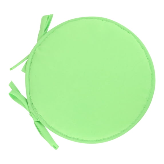 1PCS 15" Round Outdoor Chair Cushions, Non-Slip Patio Dining Seat Cushion with Ties, 1.8cm Thin Sponge, Waterproof Fade Resistant, Indoor Outdoor All Seasons, Multi Color, Light Green