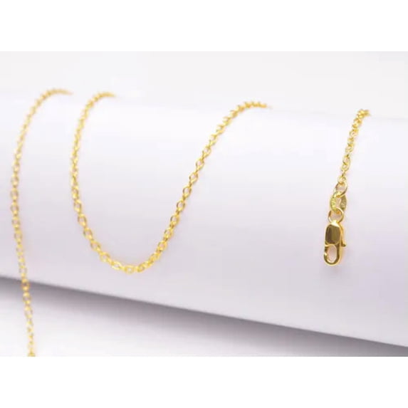 1PCS 18K Gold Filled Rolo Chain Making Pendant Necklace Accessories Jewelry