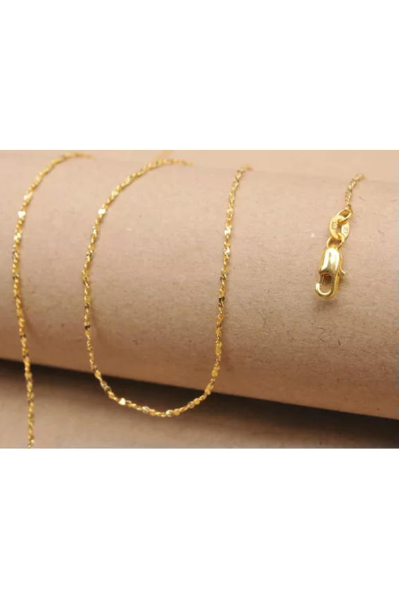 1PCS 18KGF Gold Star Chain Making Pendant Necklace Accessories Jewelry Necklace