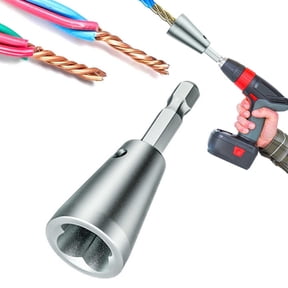 1PCS 2026 Upgraded Wire Twister Tool for Drill, 6MM Hex Shank Wire Nut Twister for Drill, Professional Electrician Wiring Tool 8-24 AWG 2-7 Way