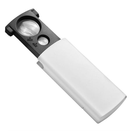 1PCS 20X/45X LED Light Lamp Jeweler Magnifier Magnifying Glass Eye Loupe Lens