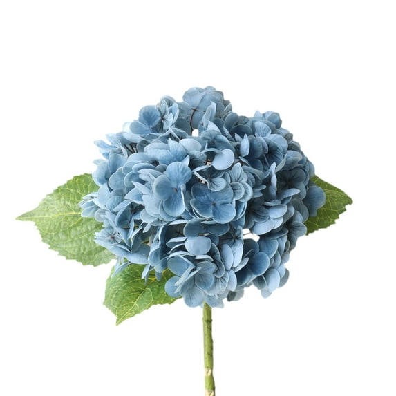 1PCS 22 inch Lifelike Artificial Hydrangea Large Real Touch Flowers Artificial Flowers Dry Flowers Outdoor Wedding Christmas Office Family Party Living Room Table Decoration (H)