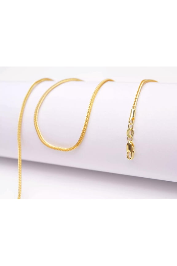 1PCS 28inch 18KGF Gold Tail Chain Necklace Accessorie Jewelry Necklace
