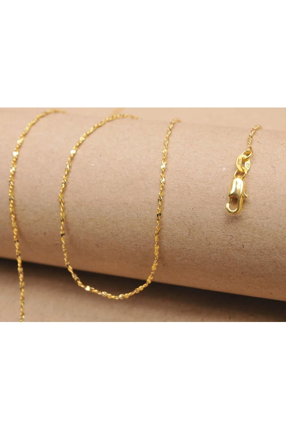 1PCS 30inch 18KGF Gold Star Chain Pendant Necklace Accessories Jewelry Necklace
