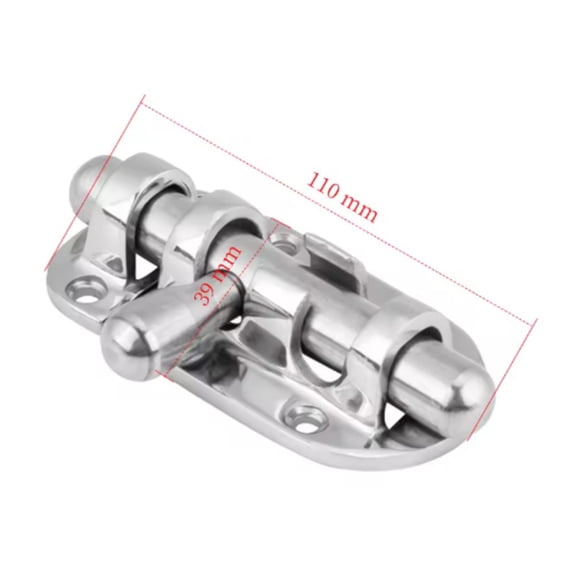 1PCS 316 Stainless Steel Ship Door And Window Latch Sliding Cylindrical Pin Lock