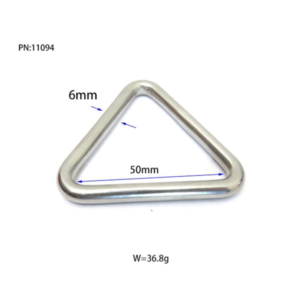 1PCS 316 Stainless Steel Triangle Hook Carabiner BCDAccessories Diving Equipment