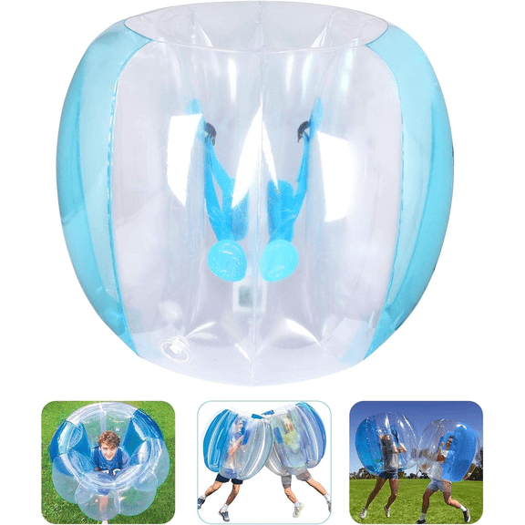 1PCS 47inch Outdoor Bubble Balls Giant Human Ball Active Play for Adults Teen, Inflatable Bumper Balls for Outside Party, Blue