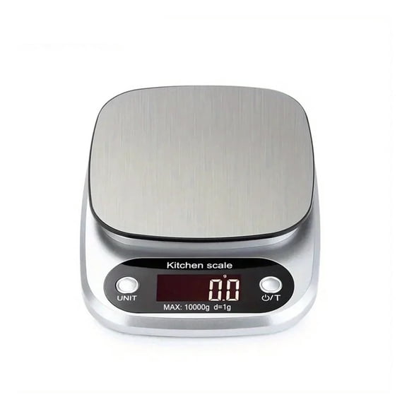 1PCS 5/10KG Stainless Steel LCD Display Food Kitchen Scale, Digital Pound For Weight Loss Baking Cooking Meal Prep ,Simple Operation