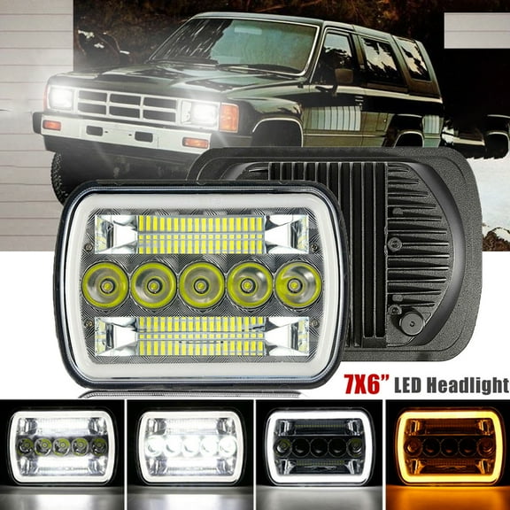 1PCS 5x7" LED Headlight High Low Beam Fit For Toyota Pickup 1982-1995 Hardbody Truck