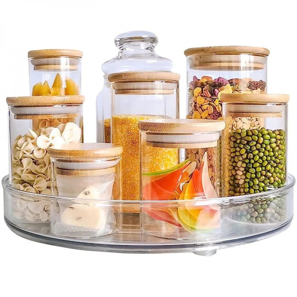 1PCS 9 Inch Lazy Susan Spice Rack Organizer, 360 Degree Rotating Round ...