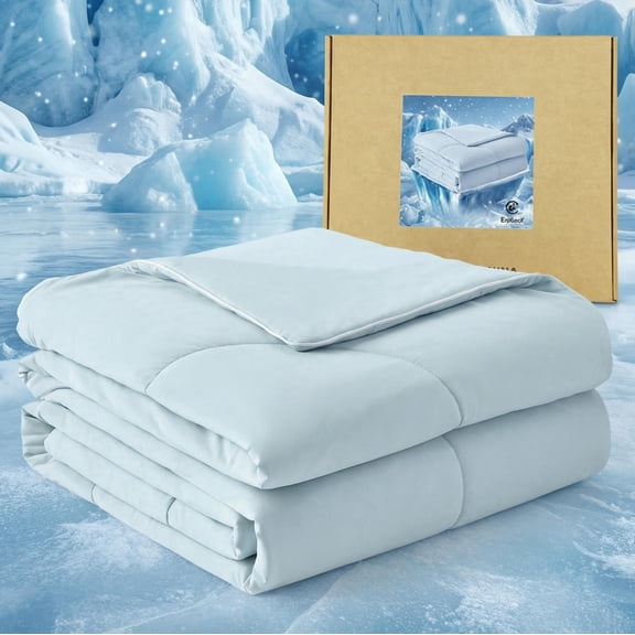 Explorex Coastal Blue Cooling Comforter, Non-Standard - Cooling Technology