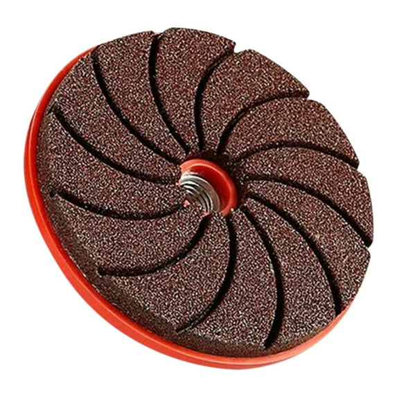1PCS Angle Grinder Sanding Discs, 3 Inch Upgraded Hook and Loop Foam Backing Pad, Drill Sanding Angle Grinder Attachments with Threads for Wood Metal Polishing 100 Grits(Red)
