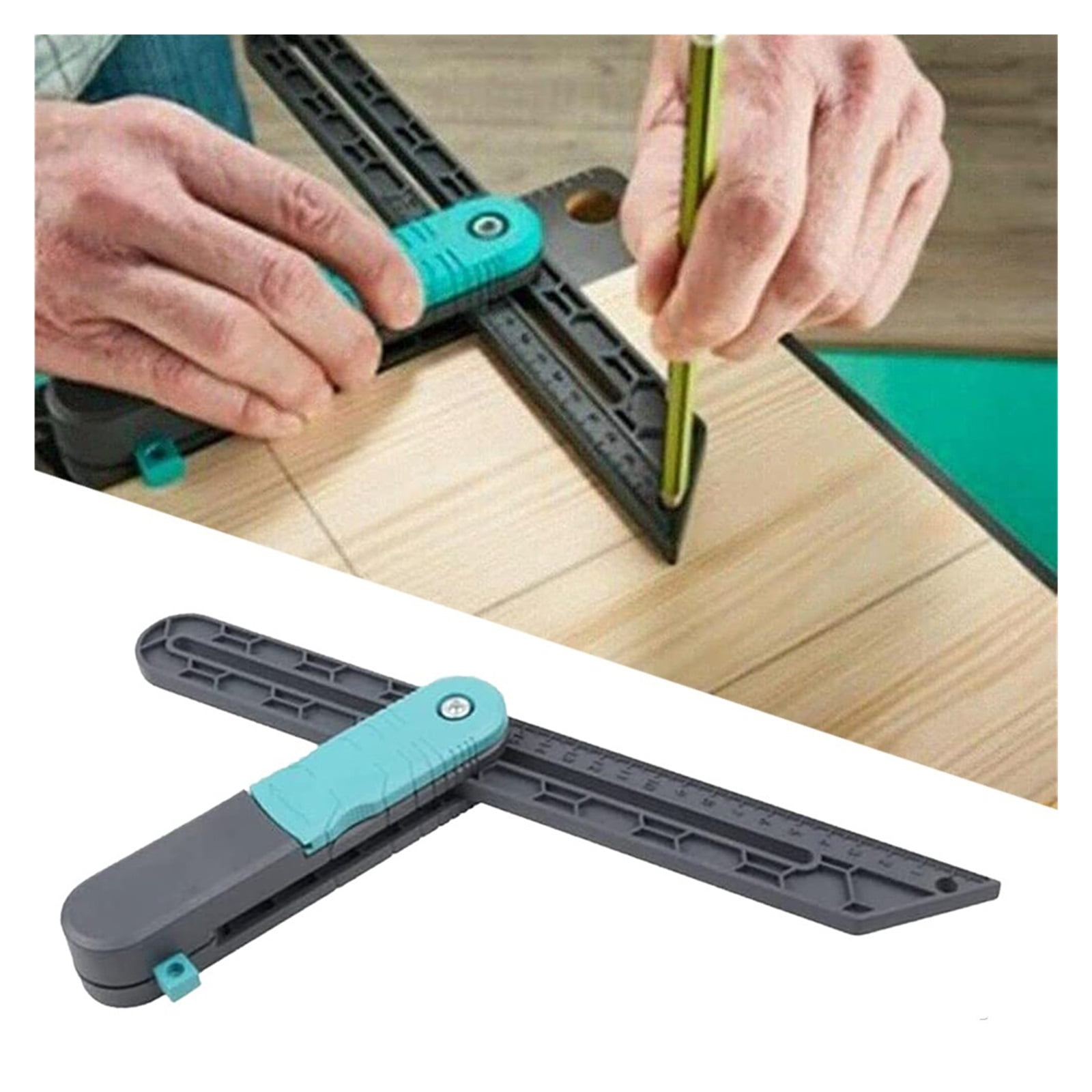 1PCS Angular Bevel Gauge Adjustable Angle Ruler with Lock Quick Dial ...