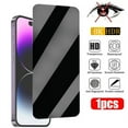 thumbnail image 1 of 1PCS Anti-Spy Glass for iPhone 15 14 13 12 11 Pro Max Mini SE 2020 2022 Privacy Screen Protector For iPhone  X XS XR 7 8 6 Plus, 1 of 12