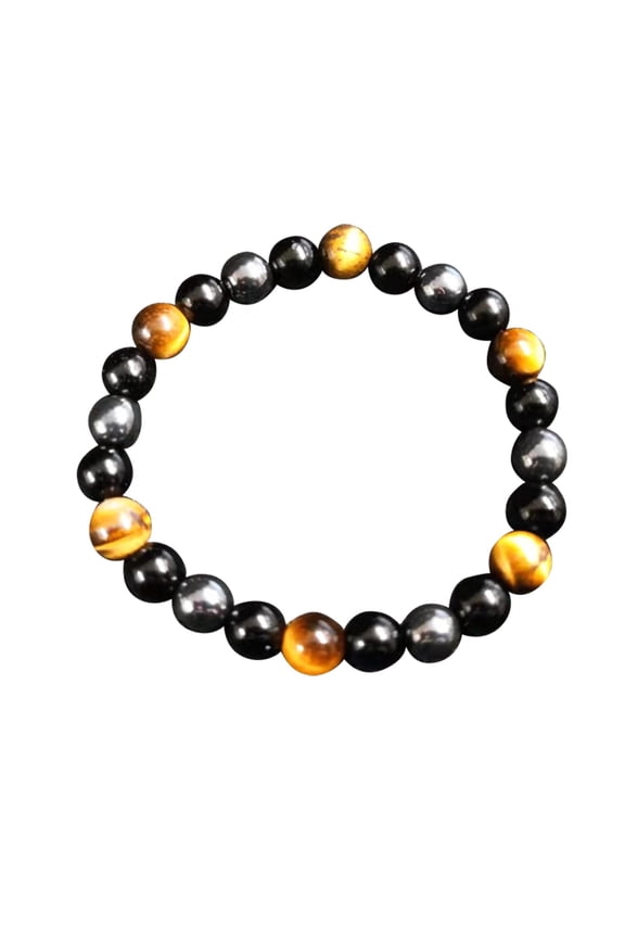 1PCS Anti Swelling Black Anklet For Men's Ankle Bracelet Adjustable Anklet Natural Stone Anklet