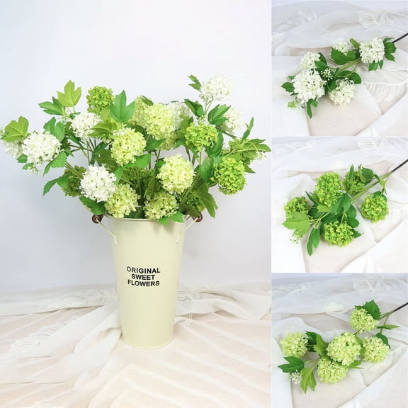 1PCS Artificial Hydrangea Flowers 31" Silk Hydrangea Flower Spray with 5 Flower Heads Realistic Hydrangeas Decorations for Wedding Table Centerpieces Vase Home Decor