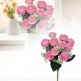 thumbnail image 1 of 1PCS Realistic Flower Bouquet - Lifesize Floral Arrangements with Long Stems - Artificial Peonies & Hydrangeas for Wedding, Living Room & Table Decor, 1 of 5