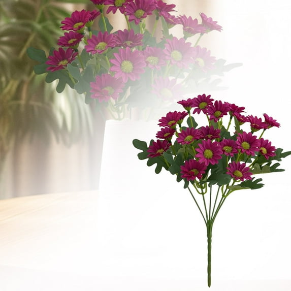 1PCS Artificial Silk Daisy Flowers - Multi-Color Daisies for Home Decor - Flowers for Wedding, Farmhouse & Outdoor Planters (Indoor/Outside Use)