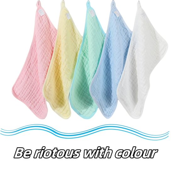 1PCS Baby Burp Cloths, Baby Burp Cloths Set, 100% Cotton Extra Soft Absorbent Baby Burp Rags 6 Layers Machine Washable for Baby Spit-Up, Drool, and Messes for Boys and Girls(Blue)
