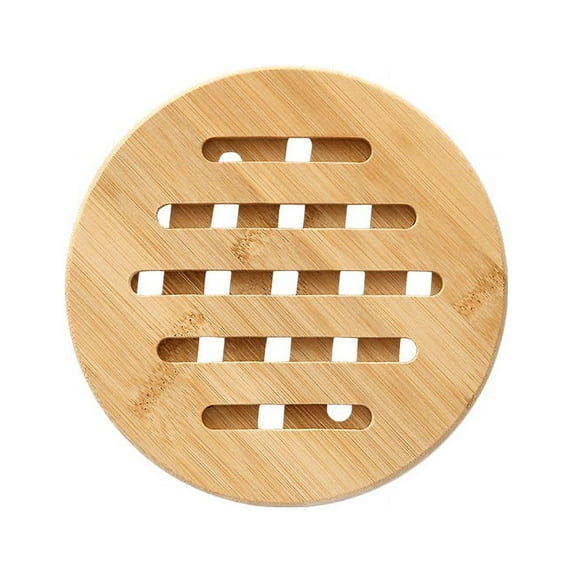 1PCS Bamboo Placemats, Round/Square Plate Chargers Thick Placemat Set Rustic Bamboo Placemats for Dining Table