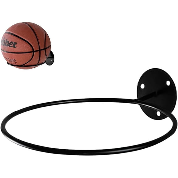 1PCS Basketball Rack, Ball Mount Balls Holder, Wall-mounted Household Mount Suitale for Basketball Storage, Football Display Stand, Hat Storage Stand, Decoration Display,Wall Plant Rack
