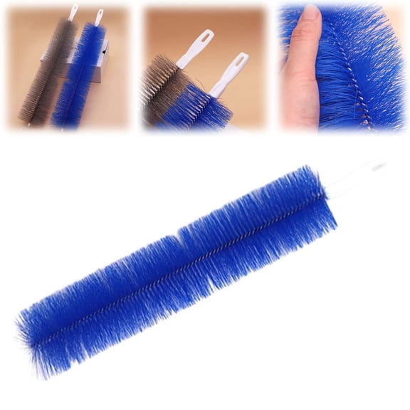 1PCS Bendable Microfiber Dust Remover,16 Inch Blue Ceiling Fan Cleaning Brush, Long Washable Duster for Air Conditioner, Window Blinds,Car Vents,Household Deep Dusting Tool(Blue)